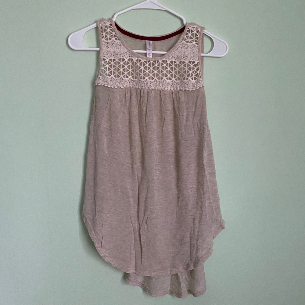 Xhilaration Tank Top Tan Size Small